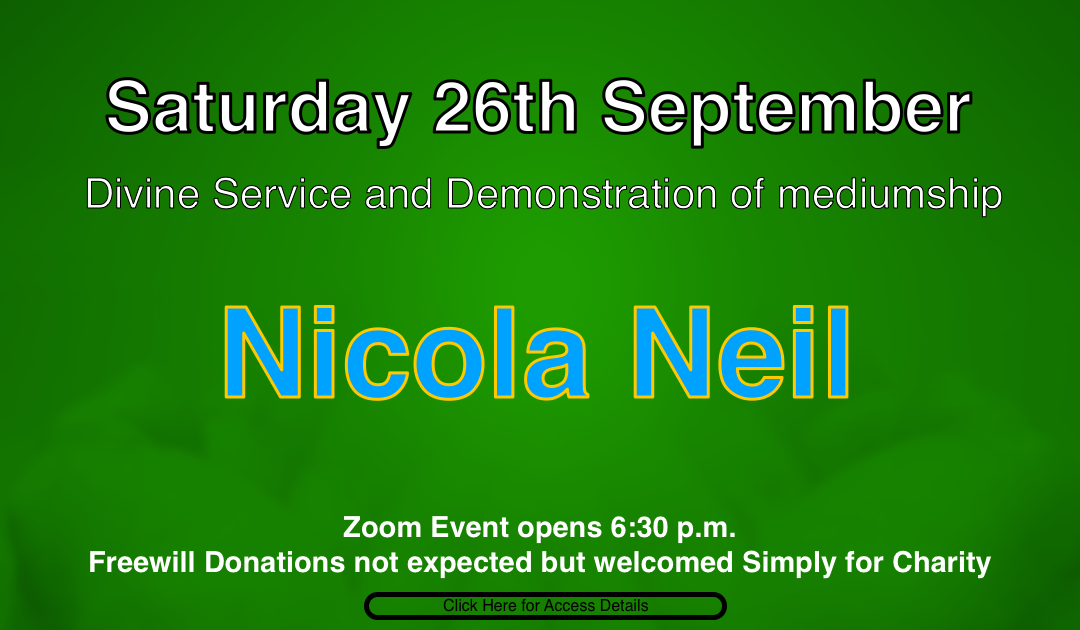 Nicola Neil Divine Aervice and Demonstration of Mediumship