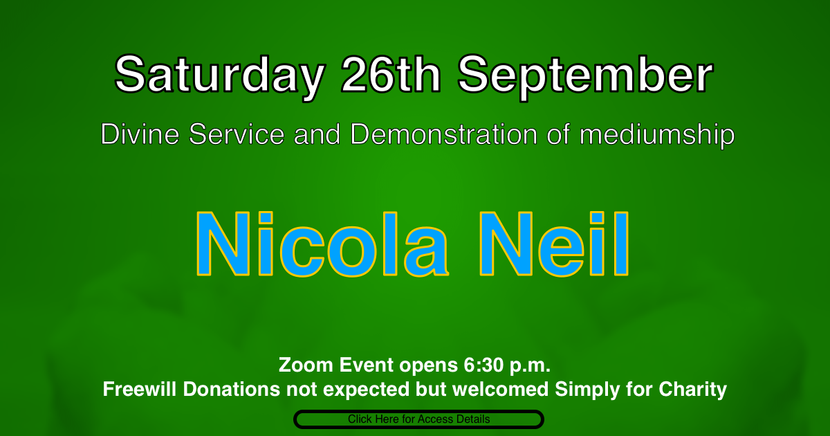 Nicola Neil Divine Aervice and Demonstration of Mediumship