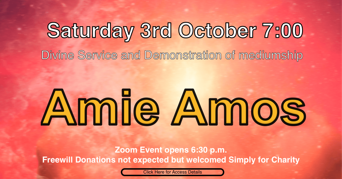 Divine Service and Demonstartion of Mediumship with Amy Amos