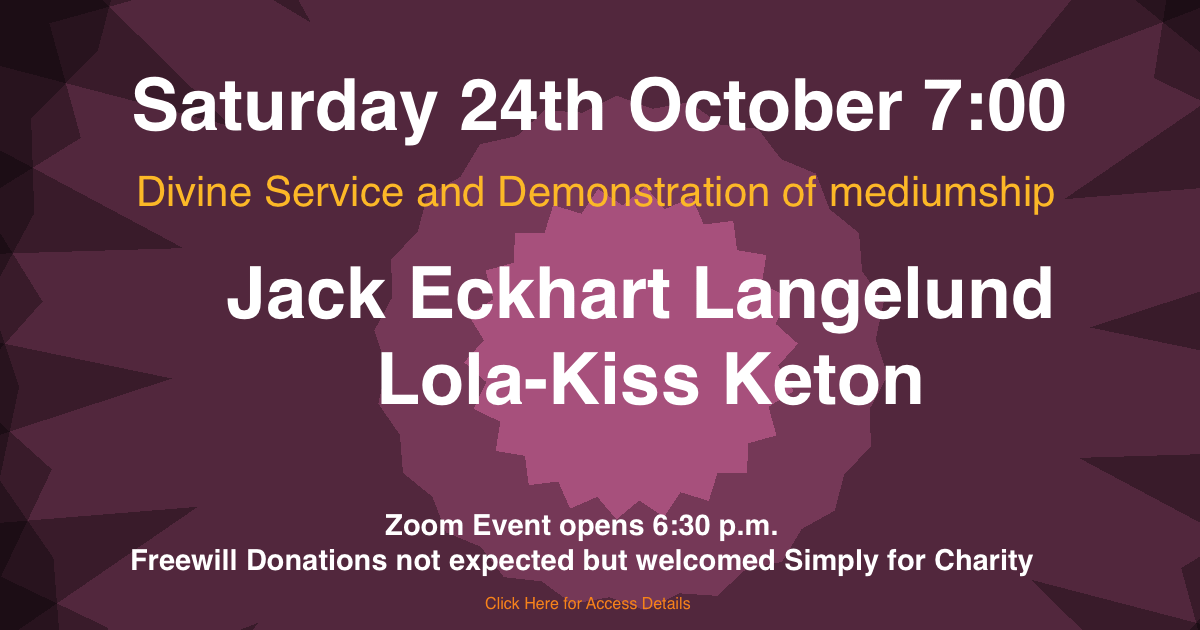 24th October – Divine Service
