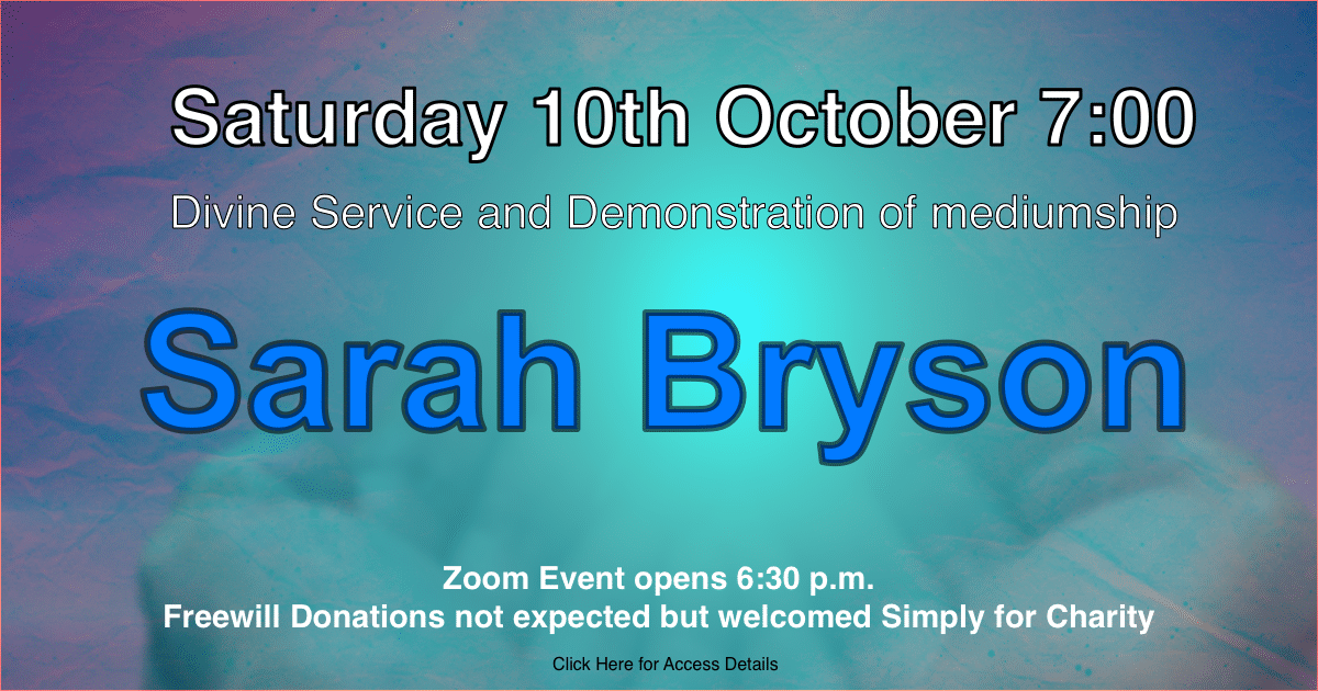 Saraah Bryson - Deivine Sercice and Demonstration of Mediumship